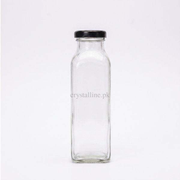 Square Glass Bottle 300ml 300ml